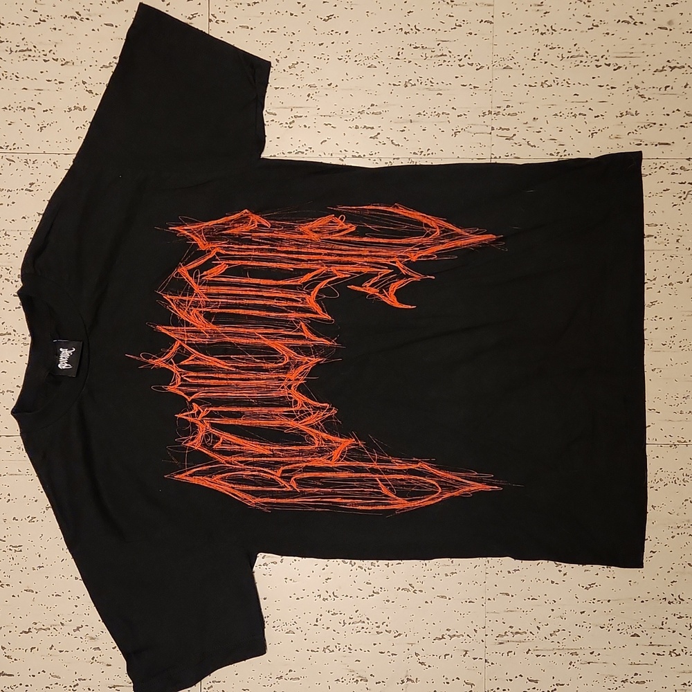 Revenge Juice Wrld Spellout Full Graphic Puff Logo T-Shirt Black, Red & White